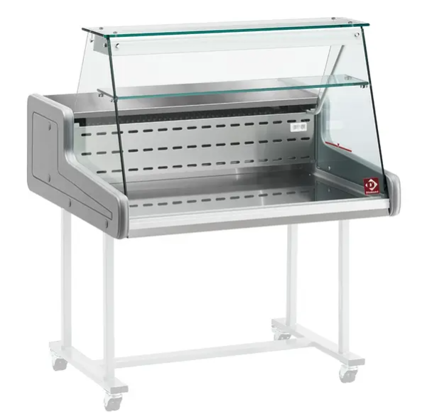 Diamond Toonbank Vitrine | Geventileerde Koeling | Glasopbouw | 2 Deuren | 230V | 1500x930x660mm - Afbeelding 3