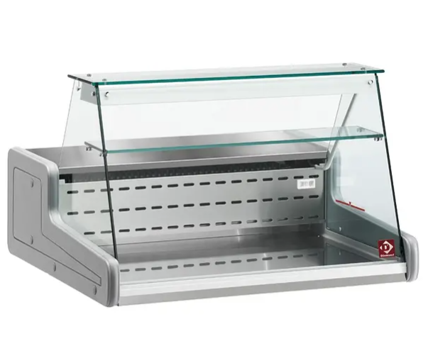 Diamond Toonbank Vitrine | Geventileerde Koeling | Glasopbouw | 2 Deuren | 230V | 2000x930x660mm