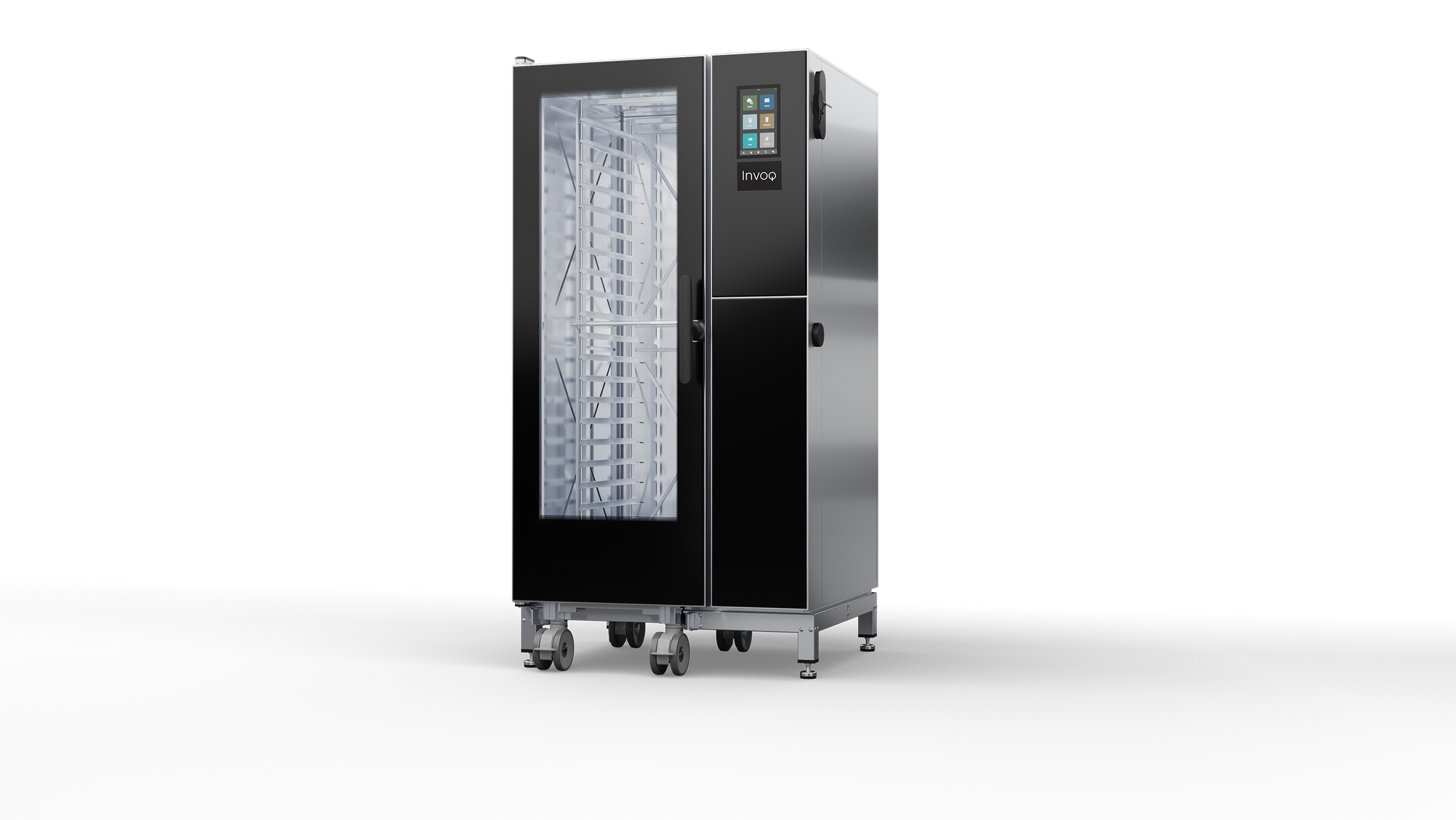Leventi Invoq | Hybrid 20 | Combisteamer | 20x GN 1/1 | Inrijwagen | Boiler + Injectie | Touchscreen | CareCycle | 1021×920×1850mm