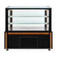 GOLD/PRZ koelvitrine S-110 met glazen plateaus en LED-verlichting